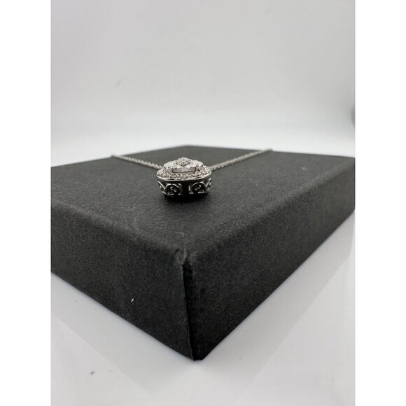 Pear Cut Natural Diamond Pendant Necklace - Picture 12 of 15